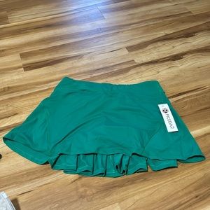 MCEDAR Medium Pleated Tennis Skirt Dark Green